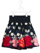 Monnalisa Rose Embroidered Skirt, Girl's, Size: 10 Yrs, Blue