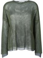 Dolce & Gabbana Vintage Fine Knit Sweater, Women's, Size: 42, Green