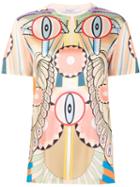 Givenchy 'crazy Cleopatra' T-shirt, Women's, Size: 36, Nude/neutrals, Silk/spandex/elastane