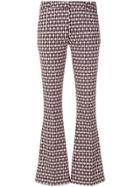 Dondup Printed Flared Trousers - Black
