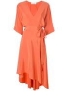 Diane Von Furstenberg Crepe De Chine Wrap Dress - Orange