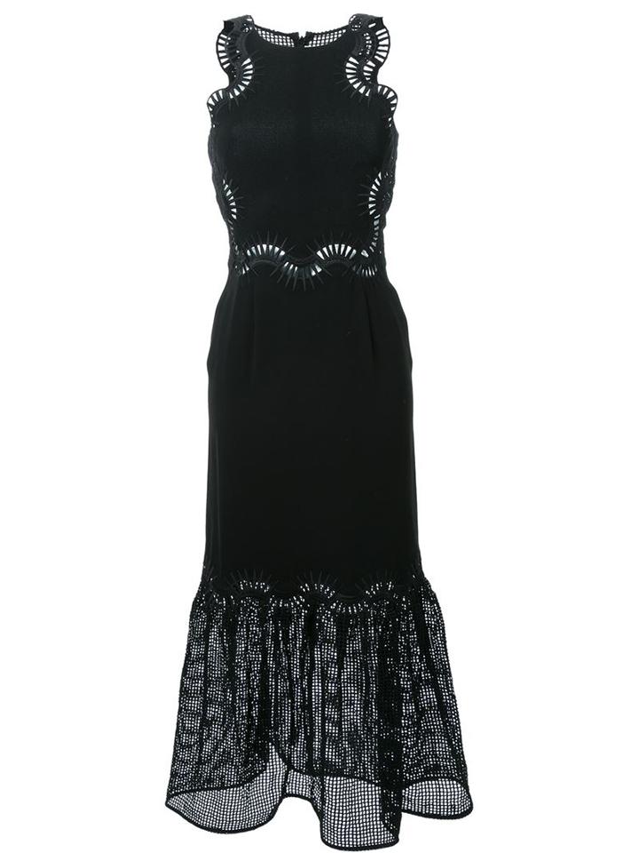 Jonathan Simkhai Embroidered Mesh Gown