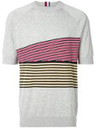 Tommy Hilfiger Striped T-shirt - Grey