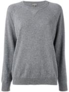 N.peal - Knitted Long Sleeve Sweatshirt - Women - Cashmere - M, Women's, Grey, Cashmere