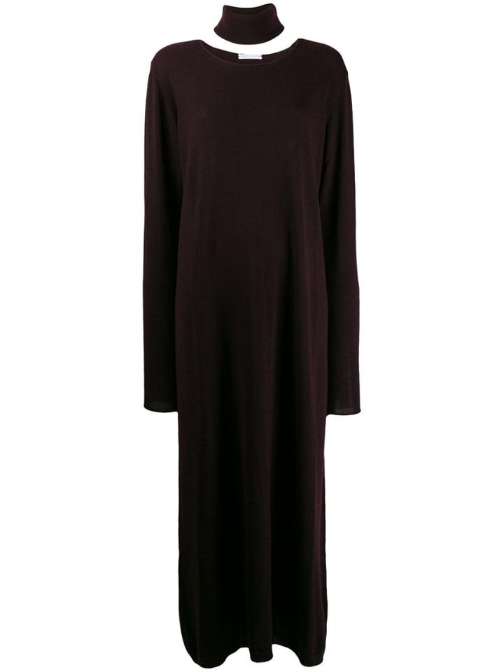 Société Anonyme Long-sleeved Maxi Dress - Red