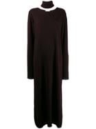 Société Anonyme Long-sleeved Maxi Dress - Red