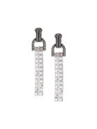 Lanvin Crystal Pendant Earrings, Women's, Metallic