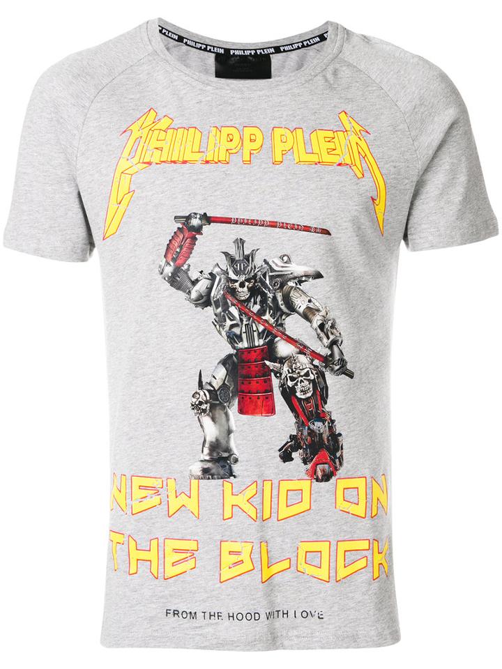 Philipp Plein - Ema T-shirt - Men - Cotton - Xxl, Grey, Cotton