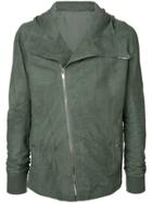 Rick Owens Hooded Jacket - Green