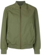 Mr & Mrs Italy Zipped Bomber Jacket, Women's, Size: Xs, Green, Cotton