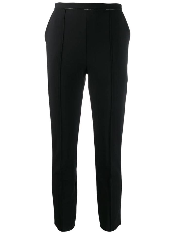 Elisabetta Franchi Cropped Skinny-fit Trousers - Black