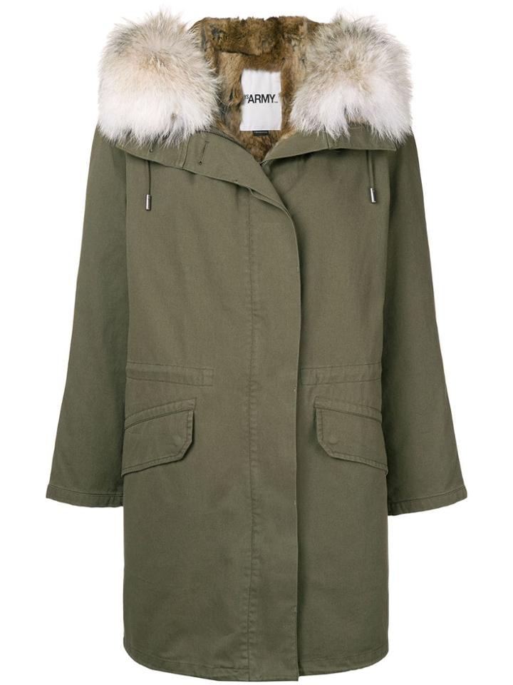 Yves Salomon Army Oversized Parka - Green