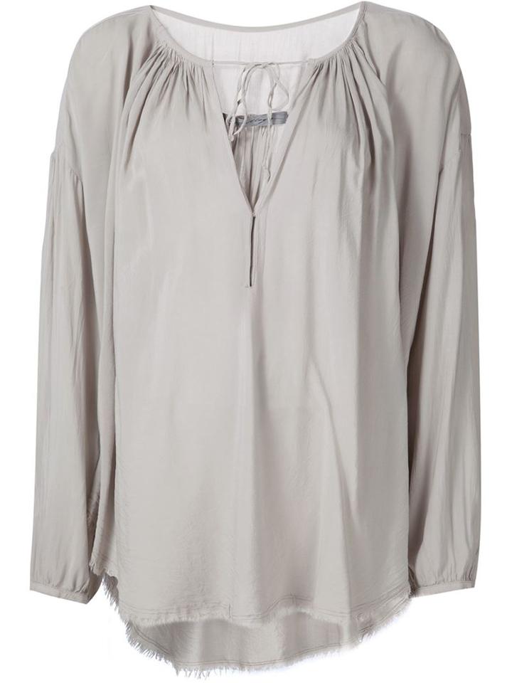 Raquel Allegra 'shirred' Blouse, Women's, Size: 2, Nude/neutrals, Rayon