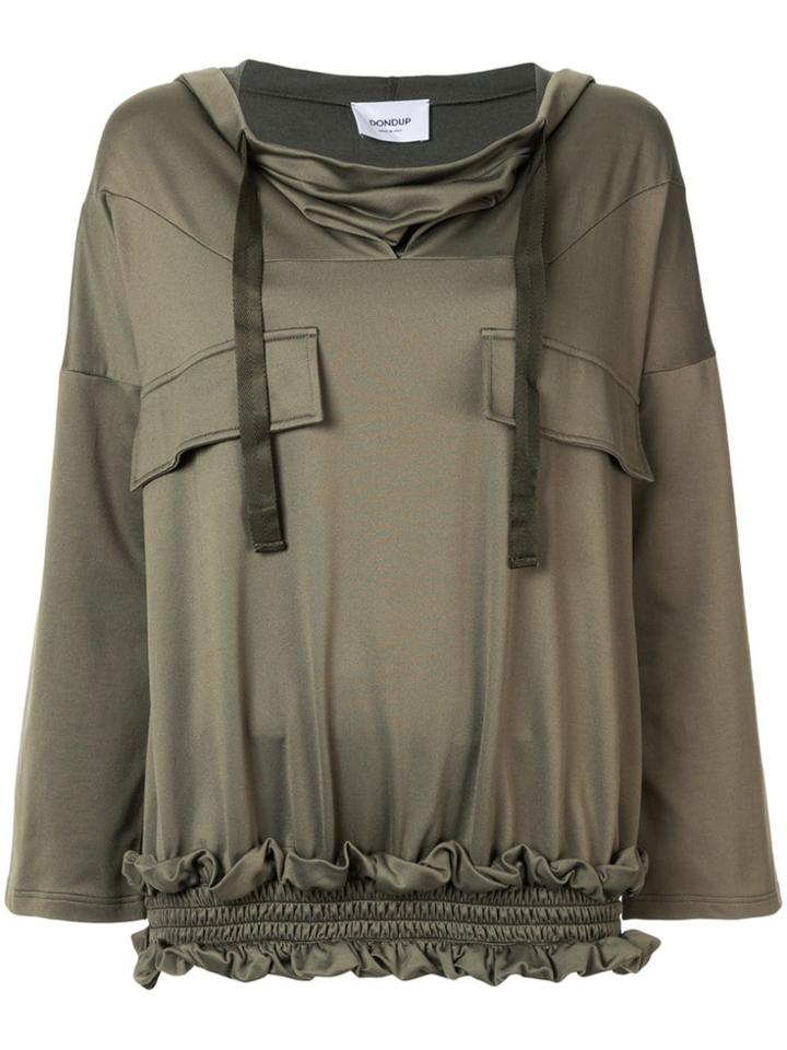 Dondup Draped Hoodie - Green