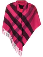 Burberry Oversized Check Scarf - Pink & Purple