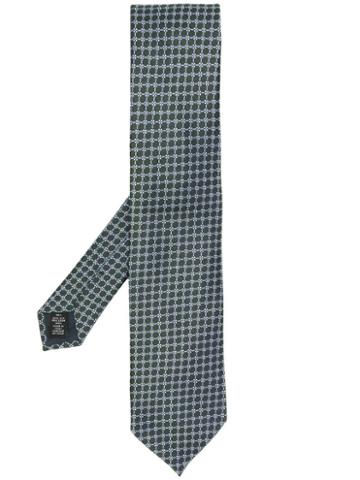 Ermenegildo Zegna Fantasia Floral Pattern Tie - Green
