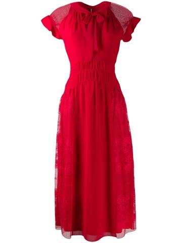 Three Floor Centifolia Dress - Red