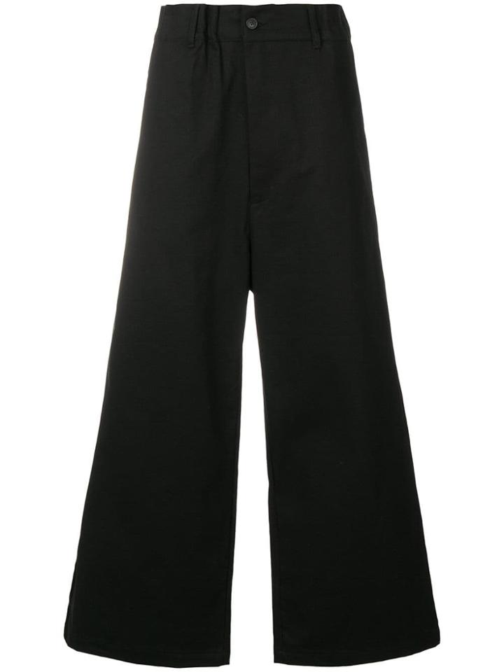 Yuiki Shimoji Wide Leg Trousers - Black