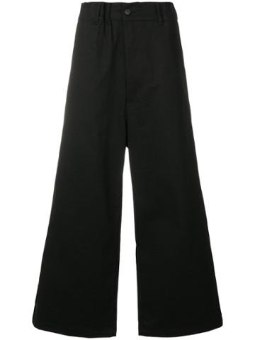 Yuiki Shimoji Wide Leg Trousers - Black