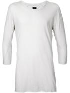 Thom Krom - Long Sleeve T-shirt - Men - Cotton/linen/flax - M, Grey, Cotton/linen/flax