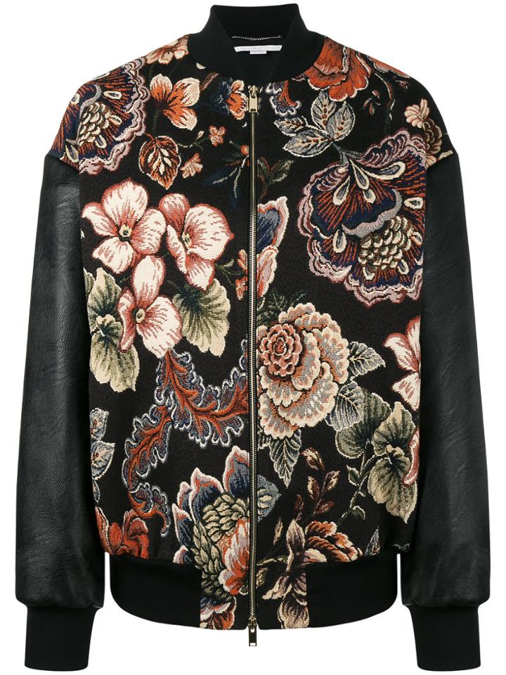 Stella Mccartney Sabina Tapestry Bomber Jacket - Black