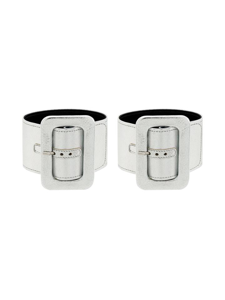 Attico Buckle Cuff Bracelet - Metallic