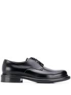 Giorgio Armani Leather Oxford Shoes - Black