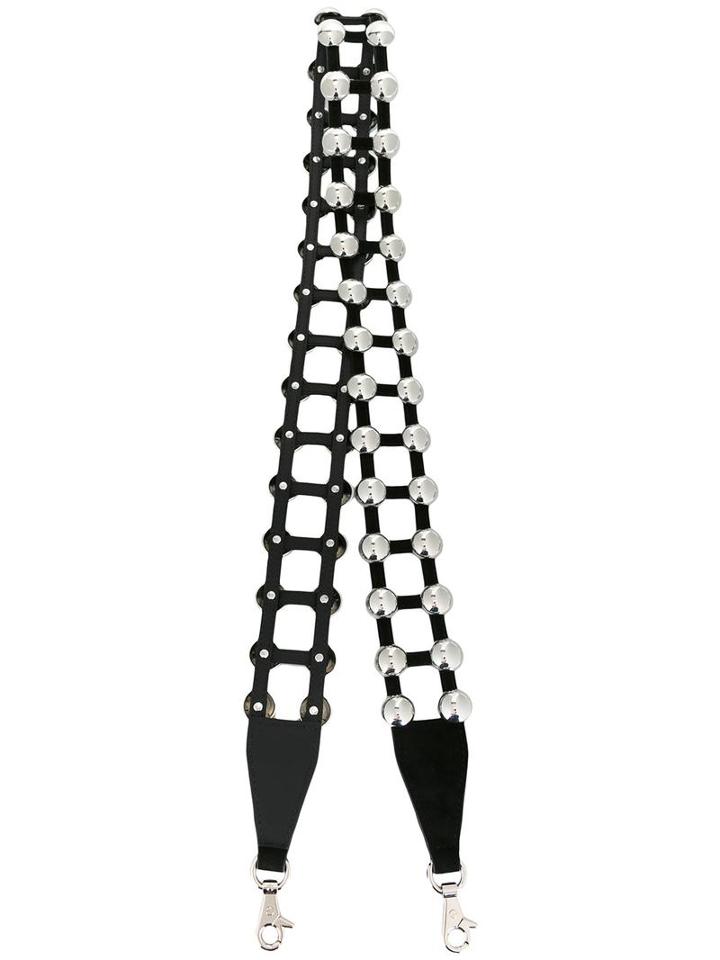 Alexander Wang Studded Guitar Bag Strap, Women's, Black, Metal (other)/leather