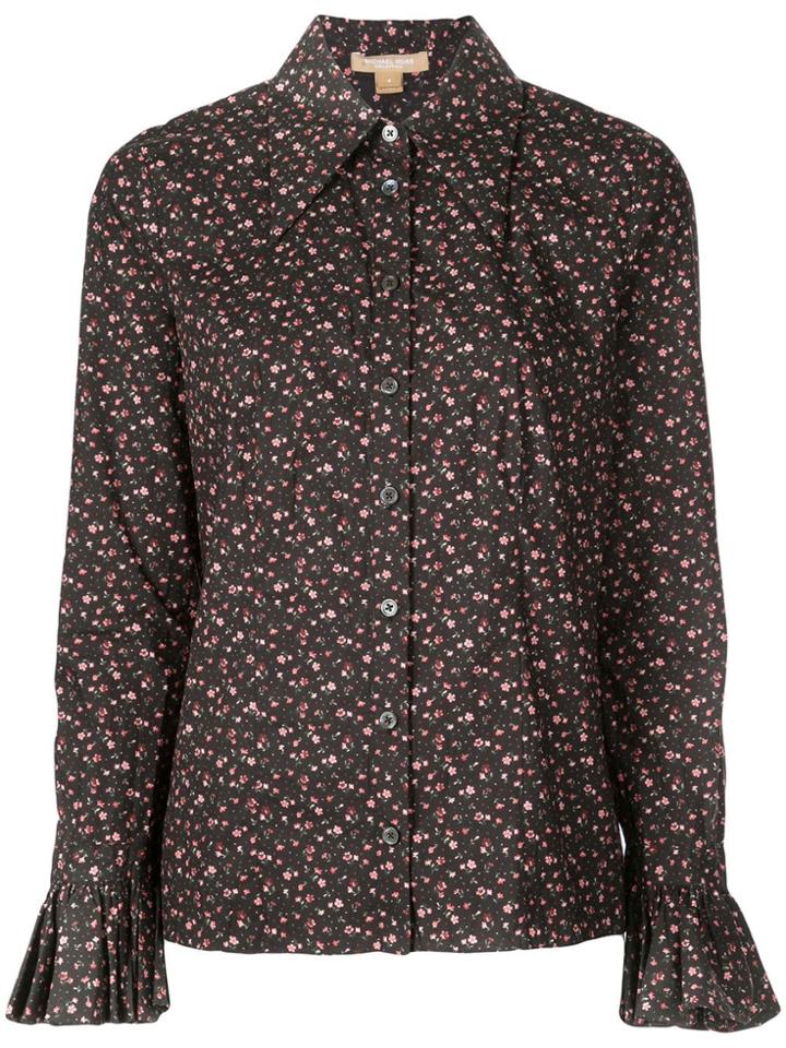 Michael Kors Collection Floral Print Shirt - Black