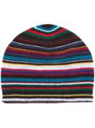 Paul Smith Striped Knitted Beanie, Men's, Nylon/viscose/cashmere/wool