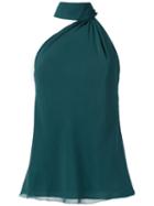 Giuliana Romanno Silk Blouse, Women's, Size: 36, Green, Silk