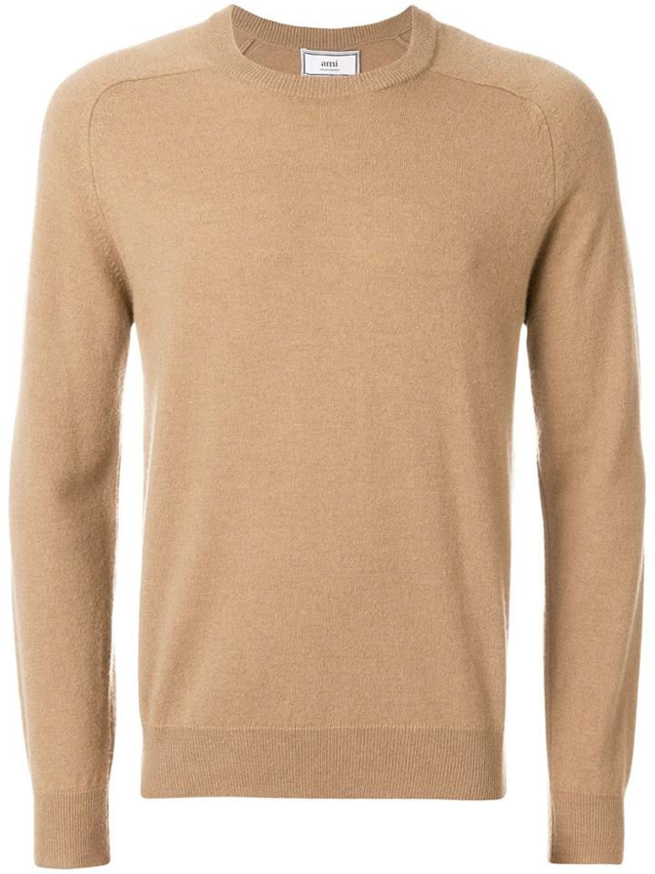 Ami Alexandre Mattiussi Crewneck Sweater - Neutrals