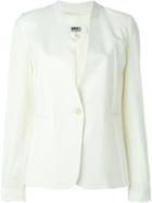 Mm6 Maison Margiela One Button Jacket, Women's, Size: 40, Nude/neutrals, Viscose/wool