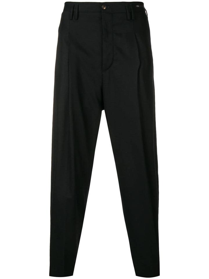 Pt01 Loose Fit Trousers - Black