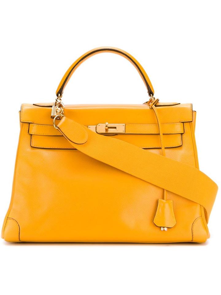 Hermès Vintage 'kelly' Tote, Women's, Yellow/orange