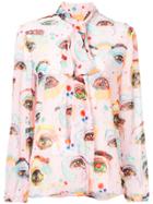 Romance Was Born Eyeconic Blouse - Pink & Purple
