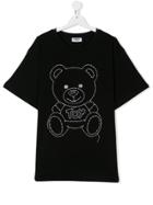 Moschino Kids Stitched Teddy T-shirt - Black