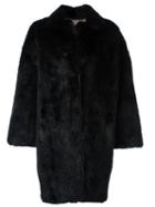 Simonetta Ravizza Fur Coat, Women's, Size: 40, Black, Mink Fur