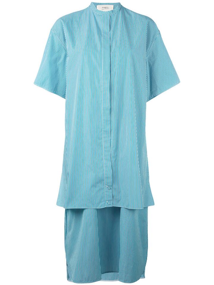 Ports 1961 - Layered Shift Dress - Women - Cotton - 40, Green, Cotton