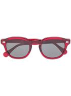 Moscot Round Frame Sunglasses - Red