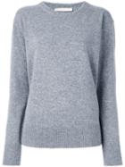 Christopher Kane Lurex Trim Jumper, Women's, Size: Large, Grey, Polyester/cashmere/wool/metallic Fibre