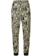 Moschino Monogram Print Track Trousers - Black