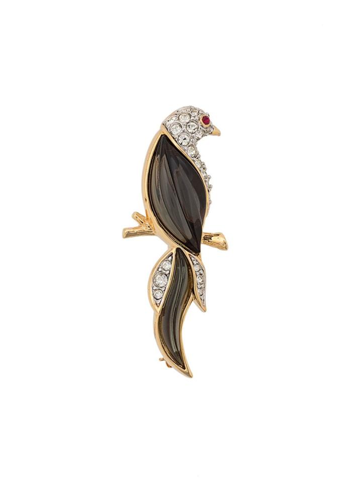 Susan Caplan Vintage D'orlan Bird Brooch - Gold