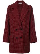Red Valentino Houndstooth Coat - Multicolour
