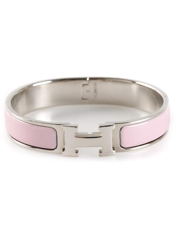 Hermès Vintage 'clic Clac' Bangle Bracelet, Women's, Metallic