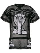 Ktz Cobra Embroidered Oversized T-shirt - Black