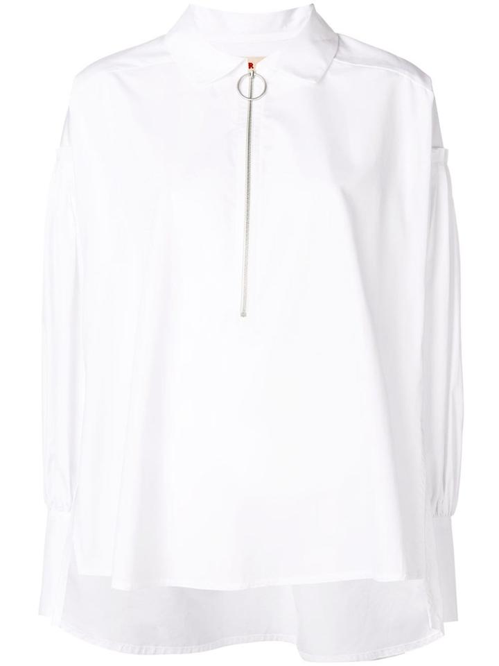 Marni Ring Pull Zipped Shirt - White