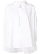 Marni Ring Pull Zipped Shirt - White