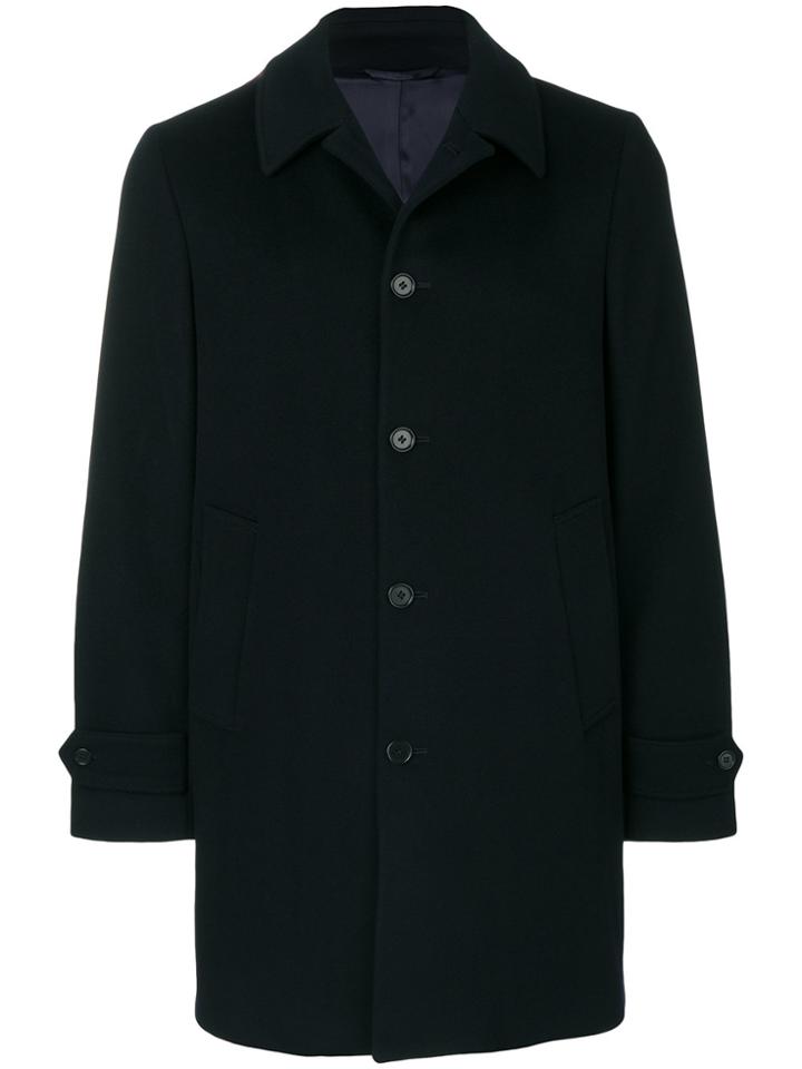 Aspesi Single Breasted Coat - Blue