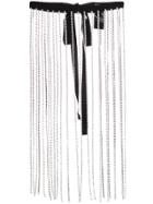 Christopher Kane Crystal Fringe Belt - Black